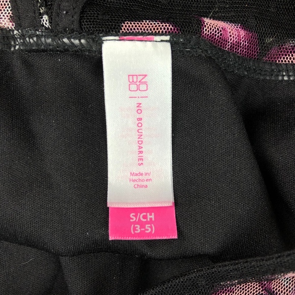 Boho Floral Top Size S Black Bell Sleeve - Picture 8 of 8